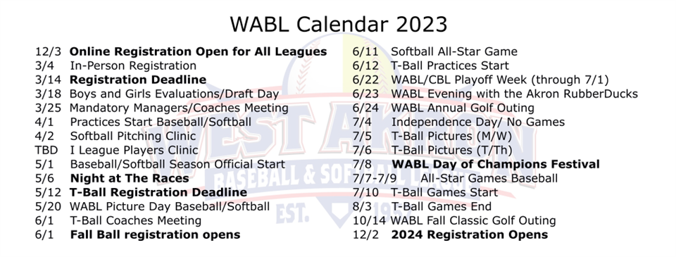 2023 Calendar