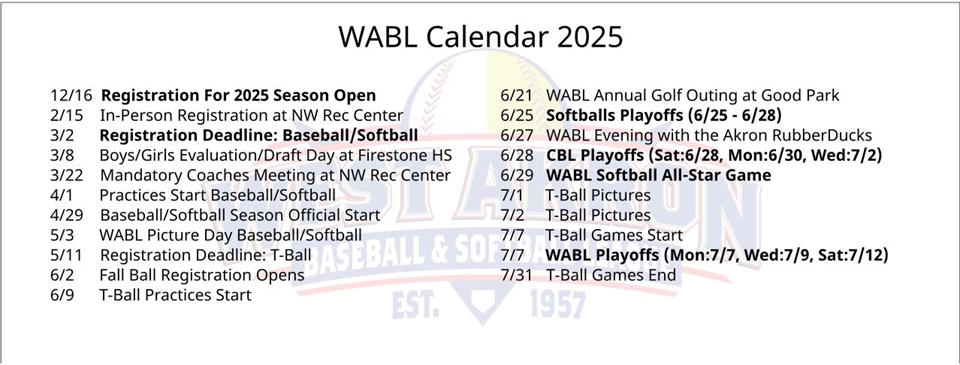 2025 Calendar