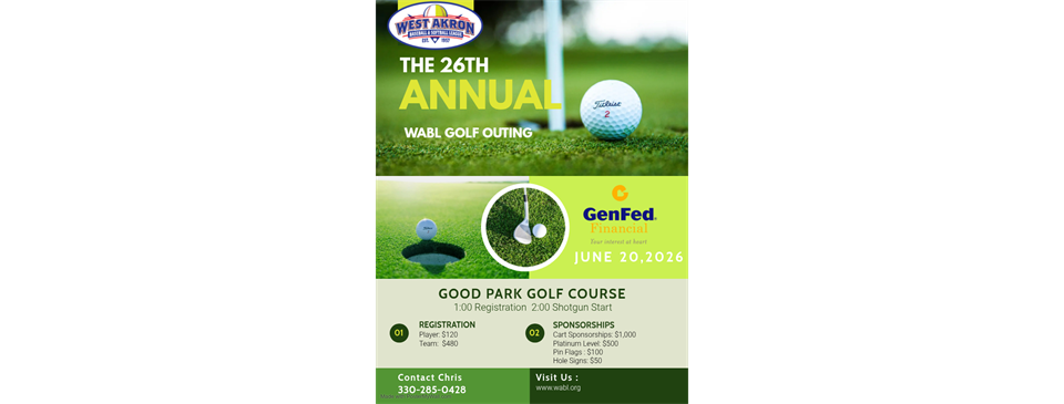 GenFed WABL Golf Outing 2026